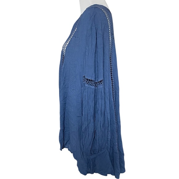 Free People babydoll crochet inset swing tunic - Picture 9 of 13